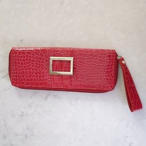 Red clutch/wristlet